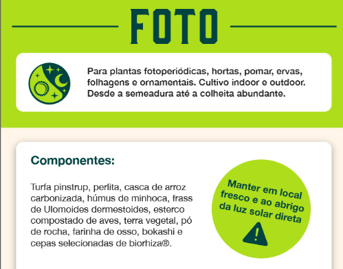 Rhiza Foto - Substrato para Plantas Fotoperiódicas